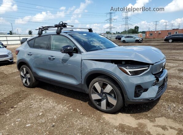 YV4ED3GM1P2040197 2023 VOLVO C40 Серый Передняя правая четверть