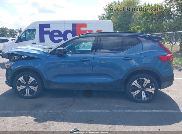 YV4ED3UL5P2093125 2023 VOLVO XC40 RECHARGE PURE ELECTRIC Blue Панорамний вид салону 360°