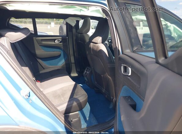 YV4ED3UL5P2093125 2023 VOLVO XC40 RECHARGE PURE ELECTRIC Blue Вид наклейки з VIN-кодом