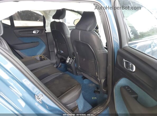 YV4ED3UM3P2089275 2023 VOLVO XC40 RECHARGE PURE ELECTRIC Blue VIN კოდის სტიკერის ხედი