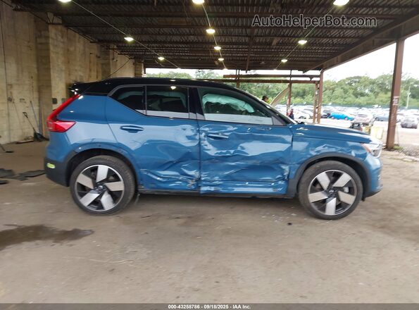 YV4ED3UM3P2089275 2023 VOLVO XC40 RECHARGE PURE ELECTRIC Blue სალონის 360-გრადუსიანი ხედი