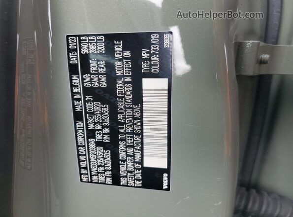 YV4ED3UM5P2038649 2023 VOLVO XC40 Green 