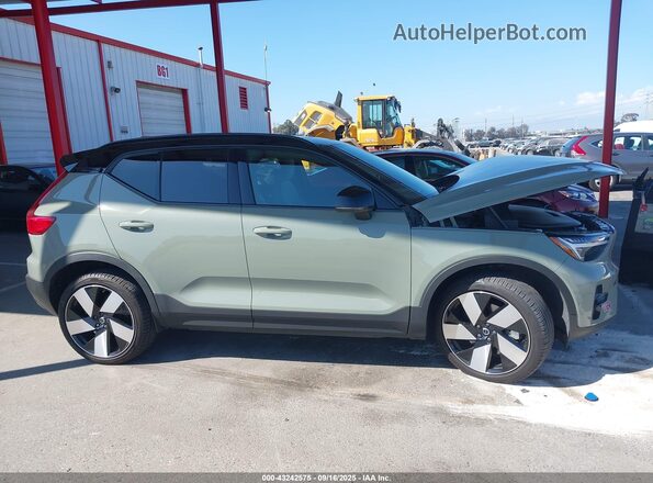 YV4ED3UMXP2967333 2023 VOLVO XC40 RECHARGE PURE ELECTRIC Gray Вид щитка приладів