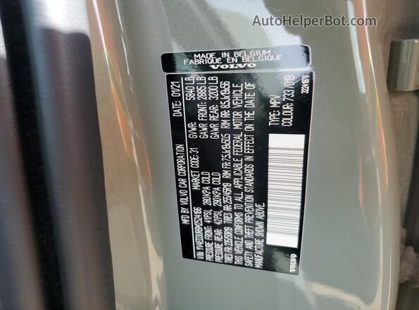 YV4ED3UR6M2524166 2021 VOLVO XC40 Green 