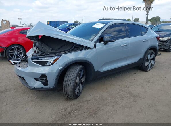YV4EH3BL2R2098356 2024 VOLVO C40 Серый Передняя левая четверть