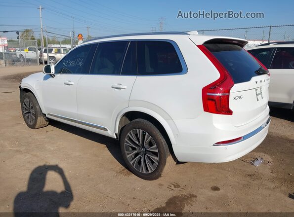 YV4H600N0P1982255 2023 VOLVO XC90 RECHARGE PLUG-IN HYBRID White Tył lewy
