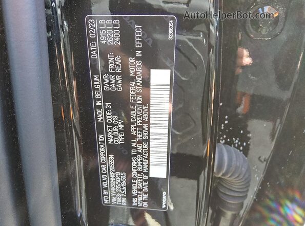 YV4K92HMXP2055584 2023 VOLVO XC40 Черный 