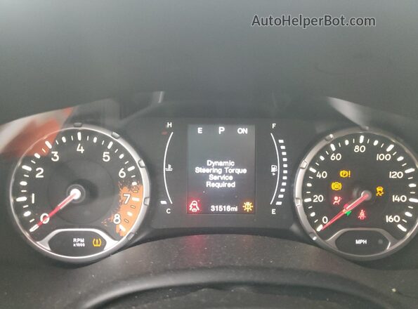 ZACCJABB6HPF53434 2017 JEEP RENEGADE Black Widok zestawu wskaźników