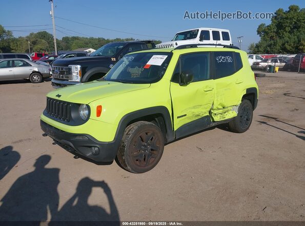 ZACCJBAB2JPH59069 2018 JEEP RENEGADE Green Առջևի ձախ երեք քառորդ տեսարան