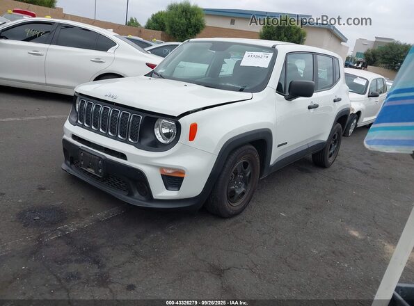 ZACNJAAB0LPL20312 2020 JEEP RENEGADE White Передня ліва чверть