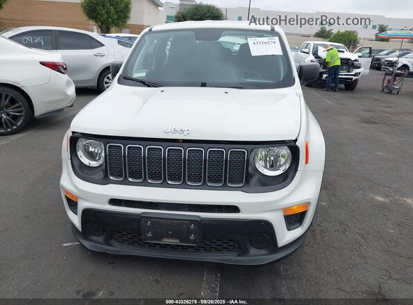 ZACNJAAB0LPL20312 2020 JEEP RENEGADE White Вид щитка приладів