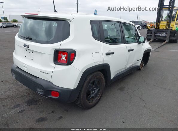 ZACNJAAB0LPL20312 2020 JEEP RENEGADE White Задня права чверть