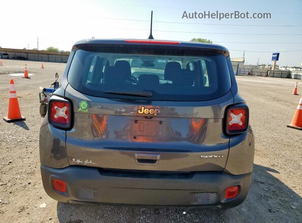 ZACNJAAB7LPL85836 2020 JEEP RENEGADE Gray უკანა ხედი