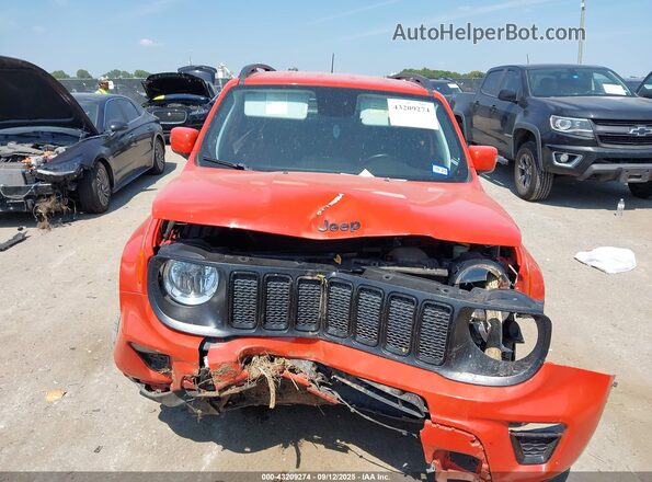ZACNJABB3LPL92152 2020 JEEP RENEGADE Orange Սարքավորումների վահանակի տեսք