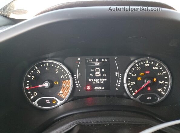 ZACNJABB8LPL12103 2020 JEEP RENEGADE Charcoal Instrument cluster view