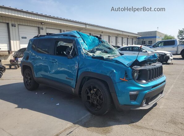 ZACNJABB8LPL63617 2020 JEEP RENEGADE Teal Front right