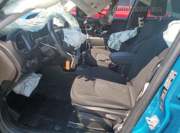 ZACNJABB8LPL63617 2020 JEEP RENEGADE Teal Front interior view
