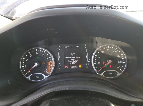 ZACNJABB9LPL88851 2020 JEEP RENEGADE Blue Widok zestawu wskaźników