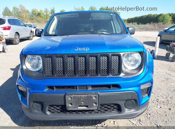 ZACNJBAB1LPM06153 2020 JEEP RENEGADE Blue Dashboard view