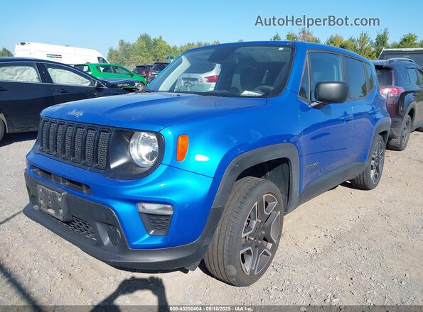 ZACNJBAB1LPM06153 2020 JEEP RENEGADE Blue Front left