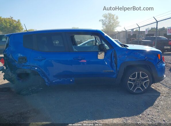 ZACNJBAB1LPM06153 2020 JEEP RENEGADE Blue Instrument cluster view