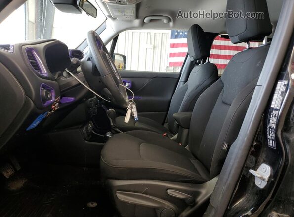 ZACNJBAB8LPL07006 2020 JEEP RENEGADE Black Widok wnętrza z przodu