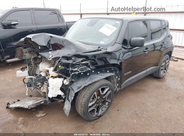 ZACNJCAB0MPM33240 2021 JEEP RENEGADE Черный Передняя левая четверть