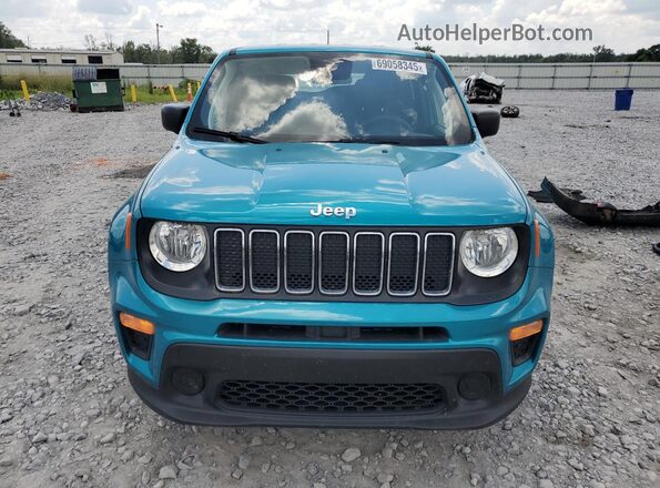 ZACNJCAB9MPM30059 2021 JEEP RENEGADE Синий Вид спереди
