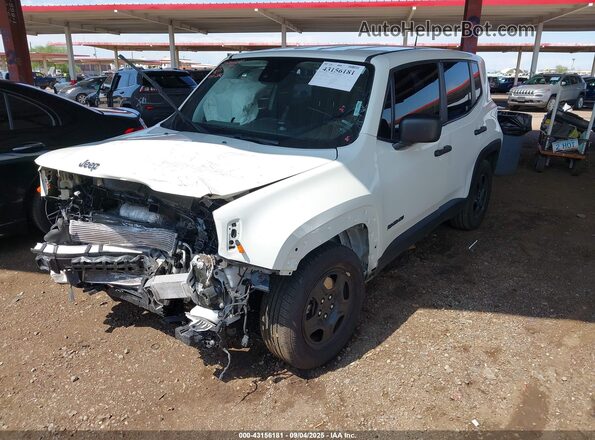 ZACNJCABXMPM19877 2021 JEEP RENEGADE White Przód lewy
