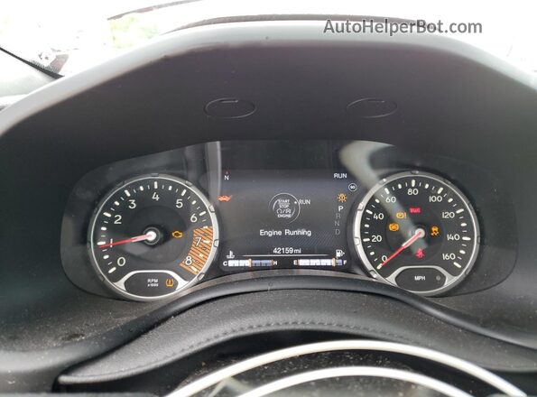 ZACNJCB12MPM38235 2021 JEEP RENEGADE Gray Instrument cluster view