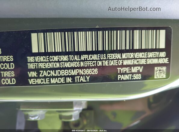 ZACNJDBB5MPN36626 2021 JEEP RENEGADE Gray Вид підкапотного простору