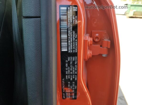 ZACNJDC15MPM92407 2021 JEEP RENEGADE Orange VIN კოდის სტიკერის ხედი