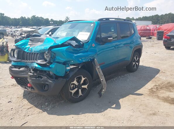 ZACNJDC16NPN80349 2022 JEEP RENEGADE Green წინა მარცხენა ხედი სამი მეოთხედიდან