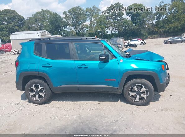 ZACNJDC16NPN80349 2022 JEEP RENEGADE Green უკანა სალონის ხედი