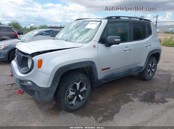 ZACNJDC17MPM95762 2021 JEEP RENEGADE Silver წინა მარცხენა ხედი სამი მეოთხედიდან