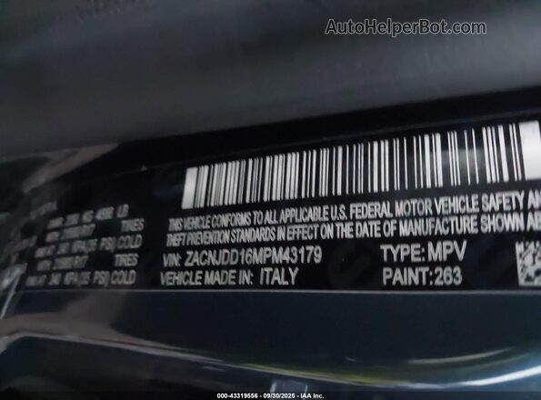 ZACNJDD16MPM43179 2021 JEEP RENEGADE Синий Вид подкапотного пространства