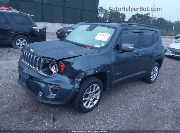 ZACNJDD16MPM43179 2021 JEEP RENEGADE Синий Передняя левая четверть