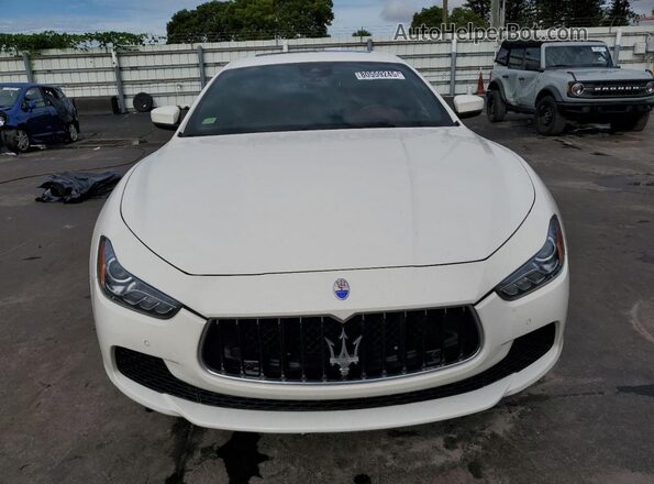 ZAM57RSL7H1235932 2017 MASERATI GHIBLI White 