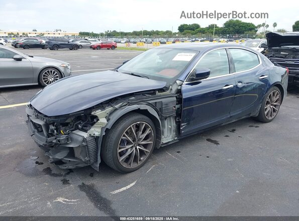 ZAM57YSSXM1365764 2021 MASERATI GHIBLI Blue Передня ліва чверть