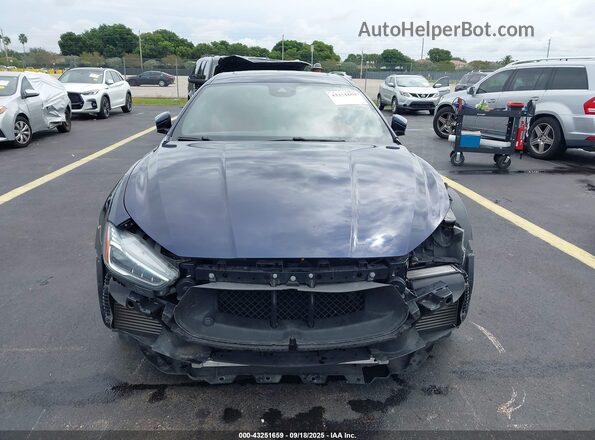 ZAM57YSSXM1365764 2021 MASERATI GHIBLI Blue Вид задньої частини салону