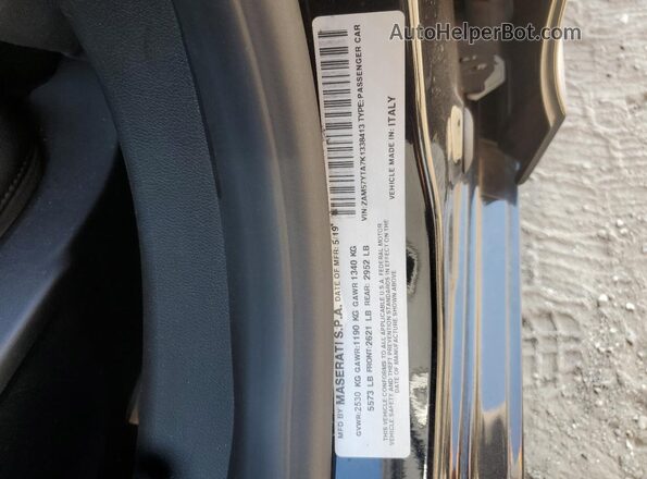 ZAM57YTA7K1338413 2019 MASERATI GHIBLI Black 