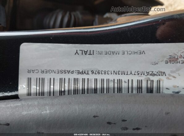 ZAM57YTM3N1383976 2022 MASERATI GHIBLI Black Engine compartment view