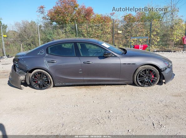 ZAM57YTS0K1332378 2019 MASERATI GHIBLI Gray უკანა სალონის ხედი