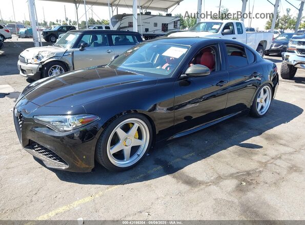 ZARFAMAN8L7639107 2020 ALFA ROMEO GIULIA Черный Передняя левая четверть