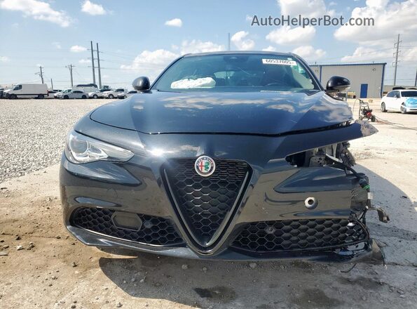 ZARFAMBN6M7644810 2021 ALFA ROMEO GIULIA Black Դիմացի տեսք