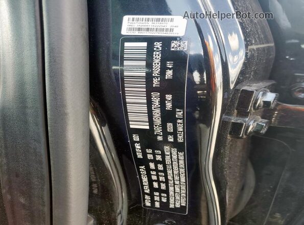 ZARFAMBN6M7644810 2021 ALFA ROMEO GIULIA Black VIN կոդի պիտակի տեսք
