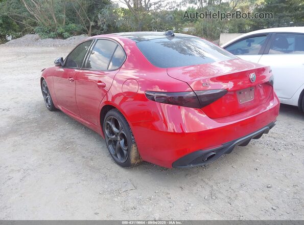 ZARFAMBN9M7640105 2021 ALFA ROMEO GIULIA Red Задня ліва чверть