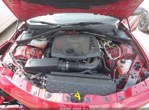 ZARFAMBN9M7640105 2021 ALFA ROMEO GIULIA Red Вид ззаду