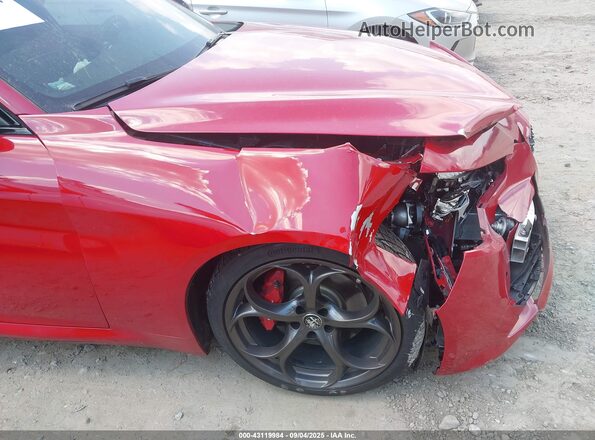 ZARFAMBN9M7640105 2021 ALFA ROMEO GIULIA Red Вид спереду