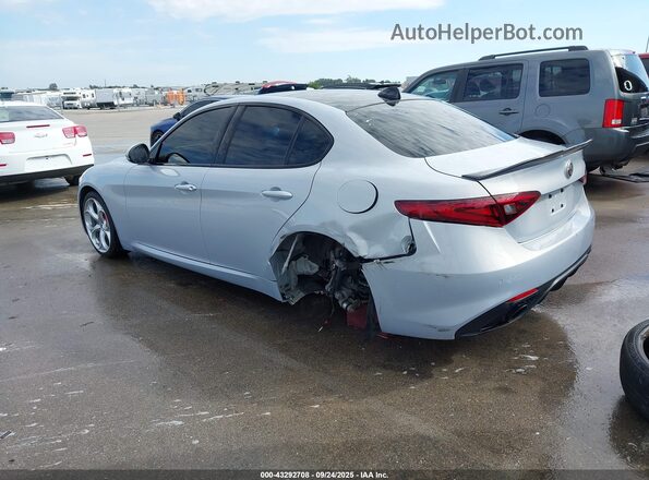 ZARFANBN0M7645487 2021 ALFA ROMEO GIULIA Silver Trasero izquierdo
